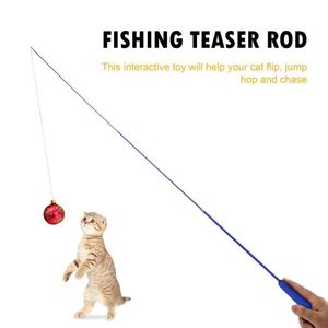 Cat Teaser Wands infällbar fiskepolar trollstav stång leksak leksaker238m