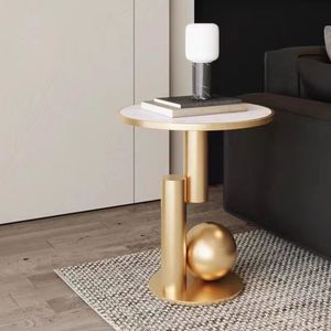 1PCS Creative Home Living Room Coffee Table Simple Standing Nordic Small Unique Aesthetic Round Minimalist Neuble Furniture For Indoor Decor