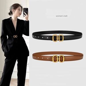 Belt ladies fashion all-in-one decorative suit letters leather belt network red light luxury simple black Korean version