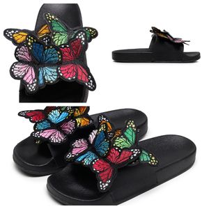 2024 Designer Slider Sandale Herren Slipper Black Bee Tiger Slide Canva grün Sommer Strand Slides GRÖSSE 36-41 GAI