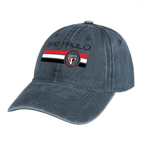 Boinas Série A - São Paulo (Home Branco) Chapéu Cowboy Viseira Térmica Chapéus Personalizados Preto Feminino Masculino