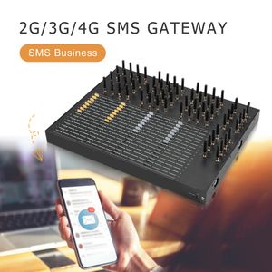 4G GSM 64アンテナチャネル64 SIMS高ゲイン信号ワイヤレスモデムサポートSMPP HTTP APIデータ分析とSMS通知システム/256SIMSおよび512 SIMが利用可能