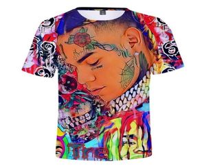 Rapper 69 6ix9ine T-shirt Tekashi69 3D Drucken Hip Hop Streetwear Männer Frauen Sport Casual ONeck T Shirt Fashion Tees Tops kleidung4276742