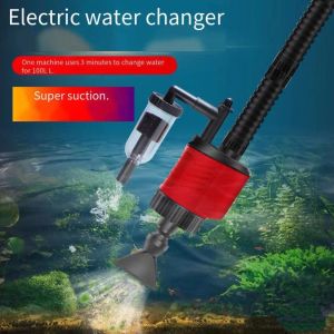 Pumpen Aquarium Elektrischer Wasserwechsler Fäkaliensaugpumpe Reiniger Ändern Wasser Sand Waschmaschine Stummpumpe Aquarium Zubehör 20w30w 220v