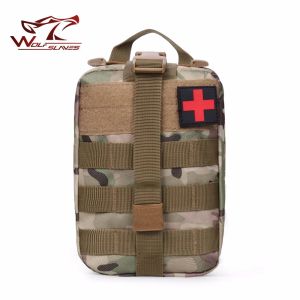 Sacos táticos médicos primeiros socorros molle bolsa militar pacote de cintura durável kit de emergência saco de ferramentas acampamento ao ar livre viagem molle bolsa