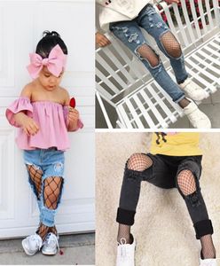 NOWOŚĆ KILDING BABY BLACK MESH INFANT Baby Girl Ubranie Dzieci Fishnet Leggins Warmery nogi 7439395