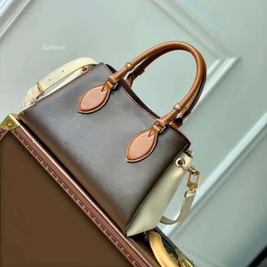 10A Mirror Quality Designer Womens Bag Vendome Cowhide Shoulder Tote Bag Crossbody Handbag Lady Purse Canvas Designer äkta läder med Box Woman