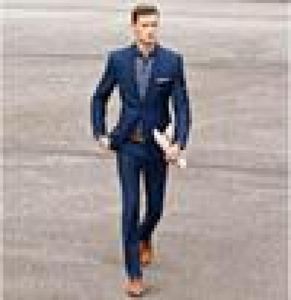 Verão azul marinho ternos masculinos 2019 ternos de casamento para homens suaves blazers masculinos fino ajuste noivo smoking jaqueta casual 2 peças baile wear3925390