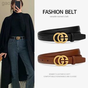 Belts Leather Belt Women Designer Buckle Waist Strap Jeans Trouser All-match Decorative Waistband ldd240313