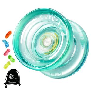 MAGICYOYO K2 Plus Crystal Responsive YoyoDual Purpose Yo-Yo mit nicht reagierendem Ersatzlager für Fortgeschrittene 240301