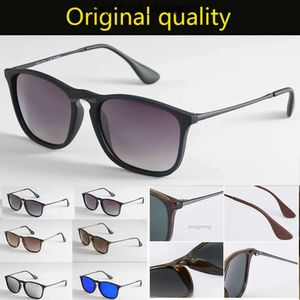 안경 패션 Chris 4187 Square Sun Polarized Sunglasses 남성 여성 고급 브랜드 나일론 프레임 Gafas Oculos de Sol Rainess QGWM Raies Ban Z5ou