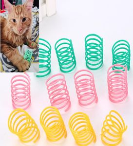 Pet Wide Durable Heavy Gauge Plastic Colorful Springs Cat Toy playing toys for kitten7704449