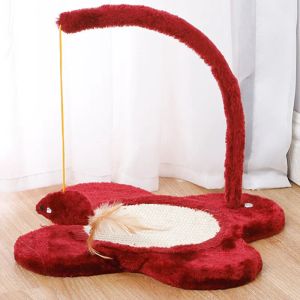 Scratchers Cat Climbing Frame Sisal Cat Scratching Post Hanging Mouse Cats Scratch Board Grinder Claw Flowershaped Cats Scratcher Pet Pet Toys