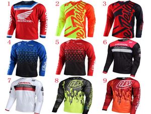 Motocross Jersey için REE yokuş aşağı terleme Wicking Tshirts kros dağ bisikleti nefes alabilen formalar5573883