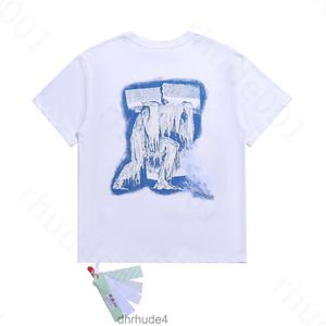 MENS Designt Shirt Fashions Offs T Classic Man Man Kobiet bawełniane koszulki Luksusowe krótkie rękawy Offswhite TEE TEE Strzałki Paluj białe tshirty lvpg