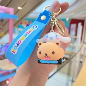 Cute Pink Rabbit Melody Keychain Pendant Mini Car Kuromi Toys Doll Pendant Cute Keychain Bag Pendants Christmas Gifts For Children 2024