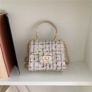 HBP Non-Brand Wholesale Designer Handbags Shoulder Chain Polyester Handbag Korean Mini Bag Luxury Messenger Plaid