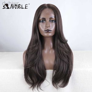 Synthetic Wigs Synthetic Wigs Synthetic Lace Front Wigs For Women Straight Lace Wig Body Wave With Hair Wig 24 inches Brown Wigs Cosplay Wig ldd240313