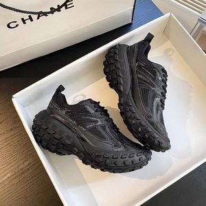 Paris Tire Shoes Dad Thick Soles Rise Sports Womens Mens Running Leather Luxury Designer QL73