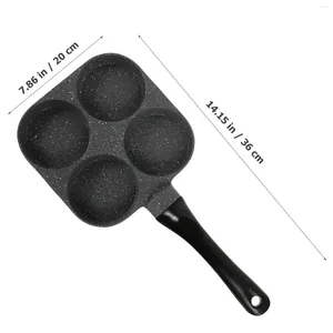 Pans Skillet Divided Kitchen Non-stick Cast Maker Plastic Mini Pancakes Frying Iron Nonstick Eggs Pan Omelette