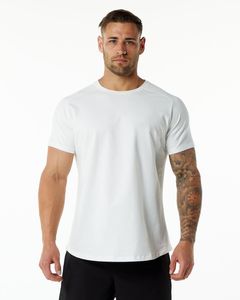 lu Sports Mens Crew Shirt Mens Quick Dry Sweat-wicking Tee Short Men Short Sleeve Shirts Gym Bodybuilding Summer M116