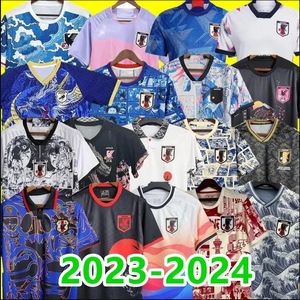 Camisas de futebol Japão Jerseys Cartoon ISAGI ATOM TSUBASA MINAMINO ASANO DOAN KUBO ITO MULHERES KIT KIT Japonês Uniforme Especial 23 24 Camisa de Futebol Versão do Jogador