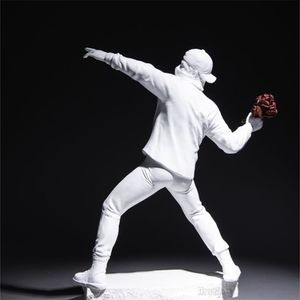 Arsthec Banksy Graffiti Pop Art Sculpture 조각상 인형 인테리어 미적 홈 오피스 룸 장식 액세서리 십대 선물 220313a