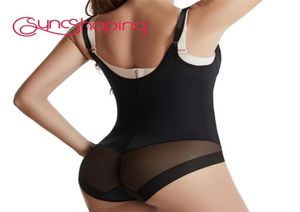 SyncShaping 621 Bodysuit Women Sexig underkläder plus storlek Black Mesh Body Shapewear Bustier och Corset Bekväma underkläder 22017195304