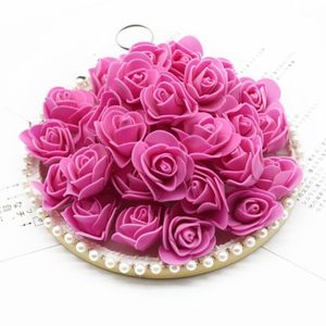 500 peças inteira bolha flor ursinho de rosas espuma falso acessórios de decoração para casa casamento flores decorativas grinaldas y0249s