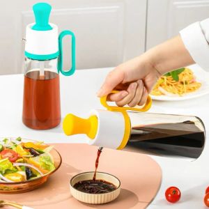 Brushes Kitchen BBQ Tool 2 In 1 Oil Bottle Brush Portable Liquid Oil Seasoning Big Capacity Dispenser Bottle Kitchen Basting Brush Acces