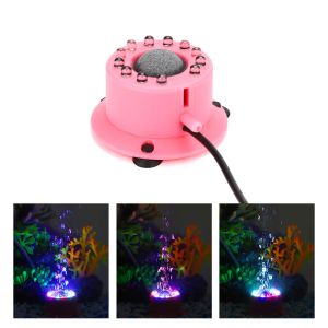 Lightings AISITIN Fish Tank Lamp LED Waterproof 4 Colors Variable mini Bubble Lamp Aquarium Lighting Submersible Lamp Oxygen Enrichment