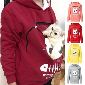 Clothing Hoodie Sweatshirt Cat Lovers Hoodie Kangaroo Dog Pet Paw Pullovers Cuddle Pouch Sweatshirt Pocket Animal Ear Hooded Dropshipping