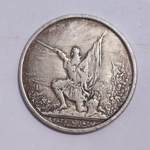 5 peças moedas suíças 1874 5 franken cópia moeda decorativa colecionáveis307k