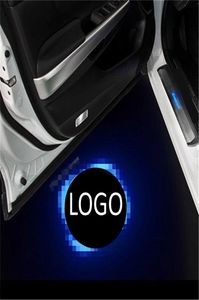 2 * Logo universale Ghost Shadow benvenuto per auto LED porta luce laser proiettore per diapositive logo emblema luce per mercedes8871676