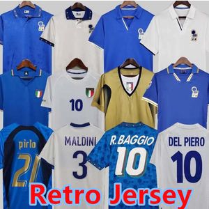 1982 Italys Retro Futbol Forması 1990 1996 1998 2000 Ev Futbol 1994 Maldini Baggio Donadoni Schillaci Totti del Piero 2006 Pirlo Inzaghi Buffon