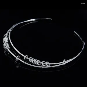 Anhänger YP232 Luxus 925 Sterling Silber Zirkon Kette Drehmomente PIERCING Choker Halskette EIN M Design Für Frauen Geschenk Hochzeit Party schmuck