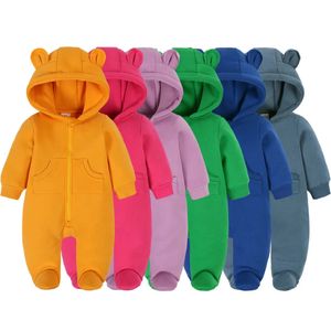 Baby Winter Clothes Girl 0 till 3 6 12 24 månaders Jumpsuit Born Boy Rompers bodysuits s spädbarnsdräkt för barn oöverträffande240311