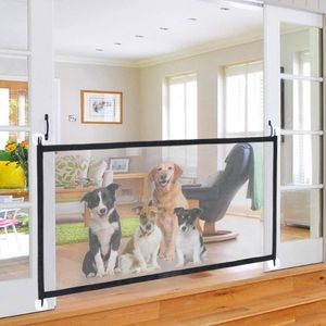 Magic Folding Dog Fences Safe Pet Gate Baby Fence For Home Inomhus och Outdoor Stairs Room Safety Enclosure Supplies Kennels Pens240U