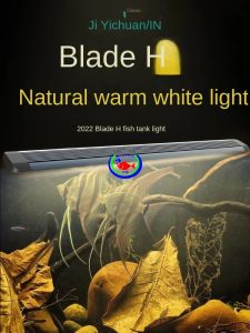 Lysningar Ultra Thin H varm vit ljus Special Lamp Native Fish Tank Lamp Lighten Prydnadsled Vattentät lampa Lysslampan