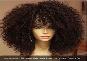 100 Human Afro Kinky 3C 4A 180 250 الكثافة الدانتيل الجبهة HD SWISS HAIR