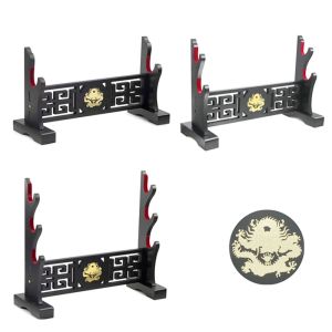 Rastrelliere Supporto per spada Display per armi Velluto Proteggi spada Supporto Katana Genji Lama da samurai giapponese Gladio Templare Supporto medievale Drago