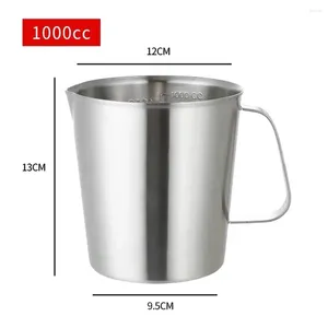 Ferramentas de medição 1000ml copo balanças de cozinha copo sanitário aço inoxidável sus304 cozimento homebrew