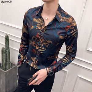 Shirts Fit Long Sleeve Fashion Mens Clothes