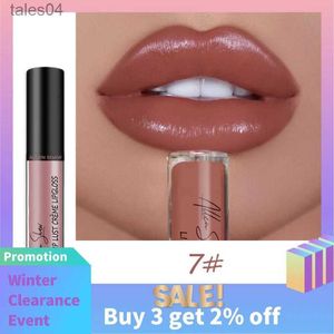 Lipstick Nude Creamy Semi Lipgloss Waterproof Long Lasting Moist Lip Gloss Plumper Liquid Lipstick Lips Tattoo Makeup Lip Tint Lip Gloss 240313