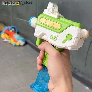 Areia jogar água diversão arma brinquedos pistola de água elétrica automática portátil de alta pressão verão praia piscina ao ar livre luta fantasia brinquedos para meninos presentes de natal l240312