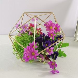 Gold Geometric Stands Centerpieces 25cm Table Wedding Party El Decoration Home Accessories T200331275O