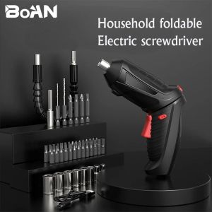 Schroevendraaiers 3.6V 1800mAh litium batteri Power Tools Set Hushållens underhåll Reparation Mini Hushåll ELEKTRISK BORN LADLESS SCREWRIVER