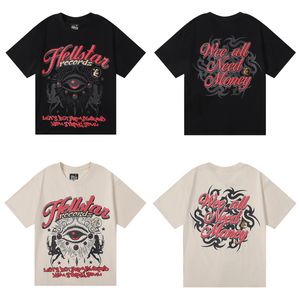 メンズデザイナーTシャツ女性サマーショートスリーブヘルスターTシャツストリートウェア高品質のヒップホップティーファッション特大の短袖スウェットシャツプルオーバーティーロック