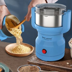 ツール4Blade Electric Coffee Bean Grinderステンレススチールエレクトリックキッチンスパイスペッパーハーブナッツミル多機能スマッシュマシン