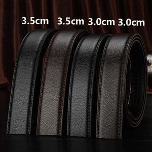Belts 3.0cm 3.5cm Wide Buckle Leather Automatic Belt Body Strap Buckle Belts Men Good Quality Belts ldd240313